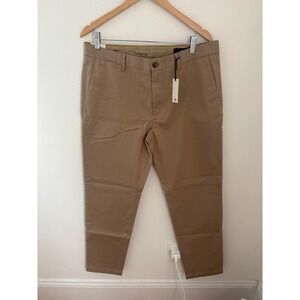 NWT Banana Republic Mens‎ Slim Fit Chino Pants Khaki Tan 35x32